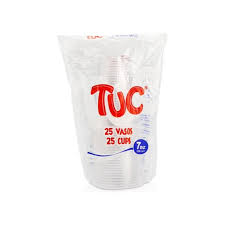 VASO 7 ONZ TRASLUCIDO TUC 25UND