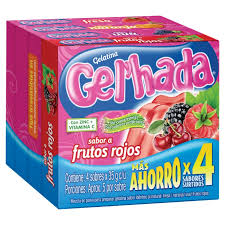 GELATINA GELHADA SURTIDA  4X35GR