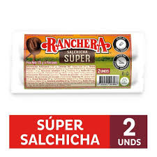 SALCHICHA RANCHERA SUPER X 2UNDS 120GR