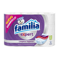 PAPEL HIGIENICO FAMILIA EXPERT X 9 ROLLOS