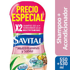 SAVITAL SH 550ML+ACOND 530ML MULTIVITAMINAS