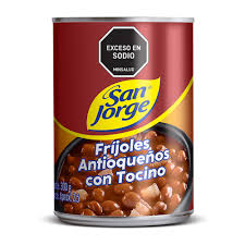 FRIJOLES ANTIOQUEÑOS CON TOCINO SAN JORGE 300GR