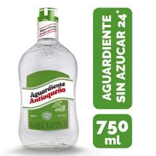 AGUARDIENTE ANTIOQUEÑO 24° SIN AZUCAR 750ML