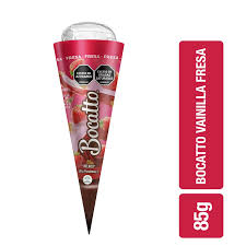 CONO BOCATTO VAINILLA FRESA 85GR