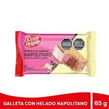 GALLETA HELADO NAPOLITANO CREM HELADO 65GR