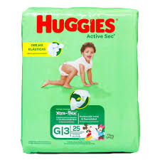 HUGGIES ACTIVE SEC ETP 3 X 25UNDS