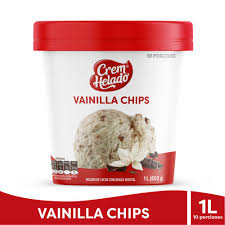 HELADO VAINILLA CHIPS CREM HELADO 1LT(600GR)