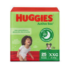 HUGGIES ACTIVE SEC ETP 5  X 25UNDS