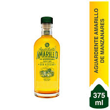 AGUARDIENTE AMARILLO SIN AZUCAR 24° 375M