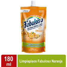 FABULOSO ENERGIA NARANJA DOY PACK 180ML