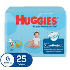 HUGGIES TRIPLE PROTEC ETP 3 X 25 UNDS
