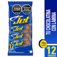 CHOCOLATINA JET 11GR BOLSA 12UNDS