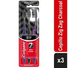 CEPILLO COLGATE ZIG ZAG CARBON  X 3 UNDS