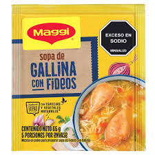 SOPA MAGGI GALLINA CON FIDEO 52GR