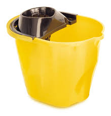 BALDE EXPRIMIDOR PINTO AMARILLO 12 LT