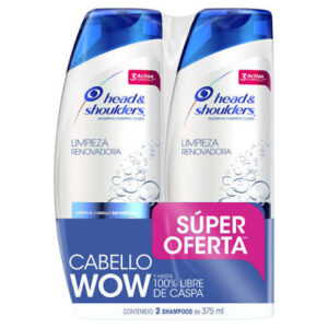 H&S SHAMPOO LIMPIEZA RENOV 2*375ML