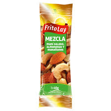 MEZCLA FRITO LAY MANI. ALMENDRAS. MARAÑONES 40GR