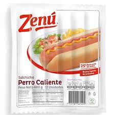 SALCHICHA PERRO CALIENTE ZENU 480GR