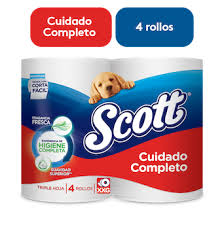 PAPEL HIG SCOTT CUID COMPLETO PAQ X 4 UNDS