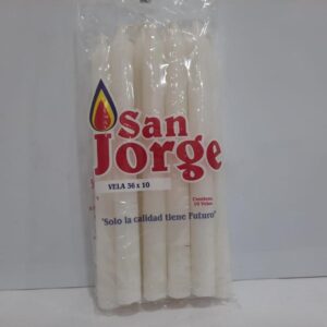 VELA BLANCA GRANDE SAN JORGE 36X10UNDS