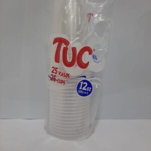 VASO 12 ONZ TRASLUCIDO TUC 25UND