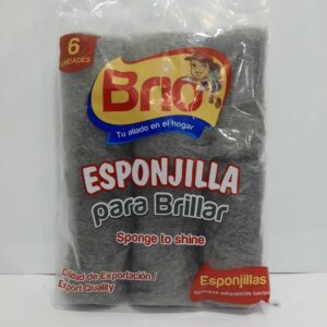 ESPONJILLA PARA BRILLAR BRIO X 6 UNDS